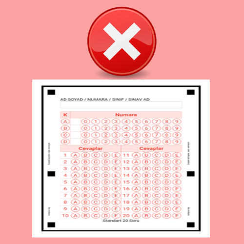 Do not distort the form. If the aspect ratio is distorted, the reading does not take place